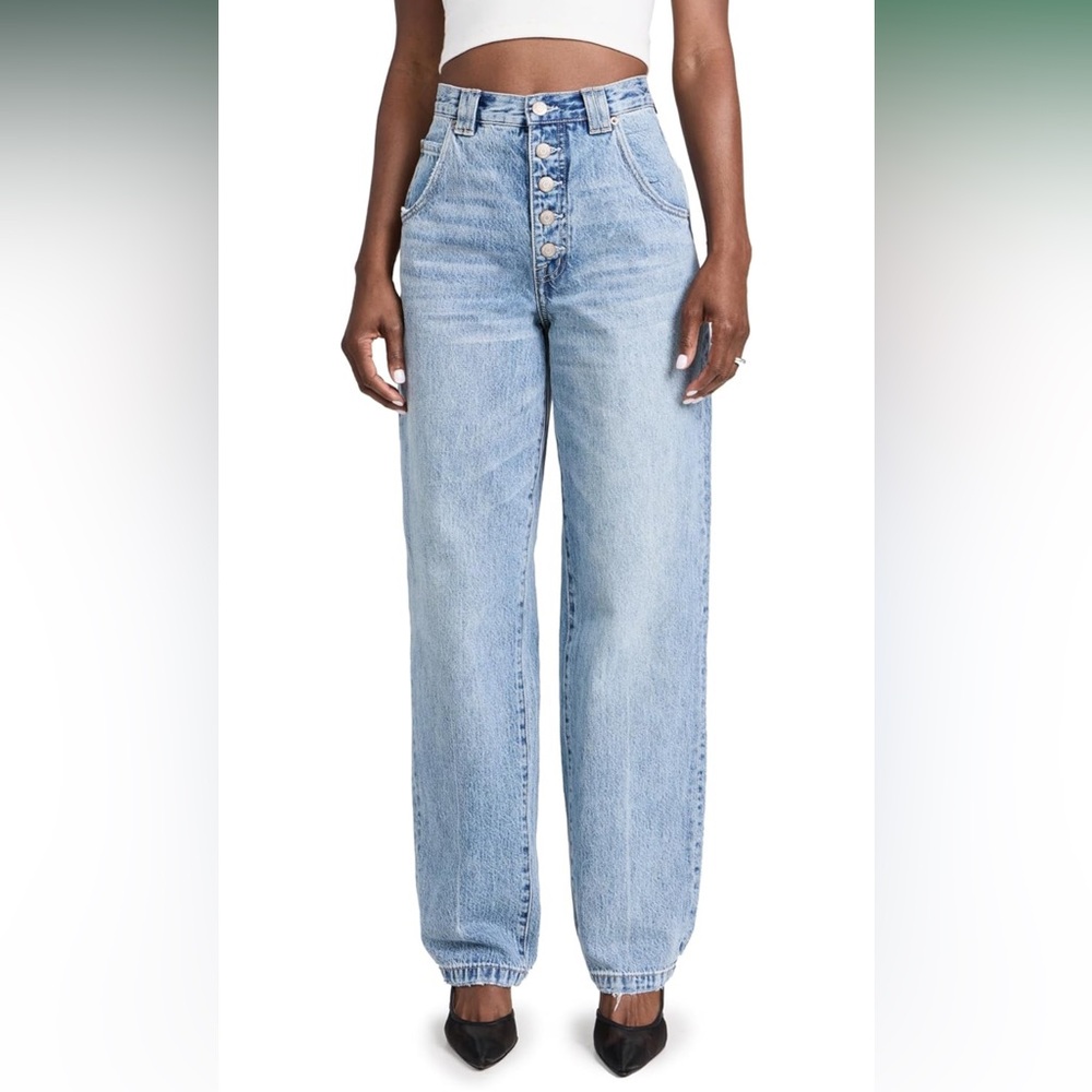 Pistola Ezra High Rise Relaxed Taper Jeans In Skylark